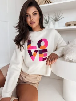 Swetry Damskie>Dstreet Sweter damski oversize HARPER ecru MY1986