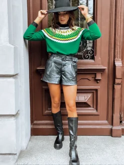 Swetry Damskie>Dstreet Sweter damski RUBY GLOW zielony MY2250