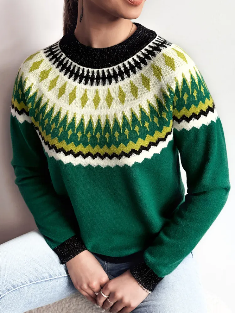 Swetry Damskie>Dstreet Sweter damski RUBY GLOW zielony MY2377