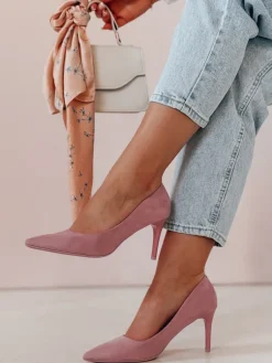 Szpilki>Dstreet Szpilki damskie na obcasie LAVENZA fioletowe ZY0840