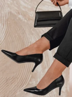 Szpilki>Dstreet Szpilki damskie na średni obcasie FEMILONE czarne ZY0735