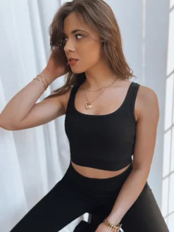 T-Shirty Damskie>Dstreet Top damski MY DARLING czarny RY2174