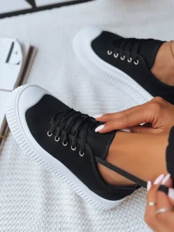 Trampki>Dstreet Trampki damskie ELMA czarne ZY0319