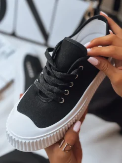 Trampki>Dstreet Trampki damskie ELMA czarne ZY0319