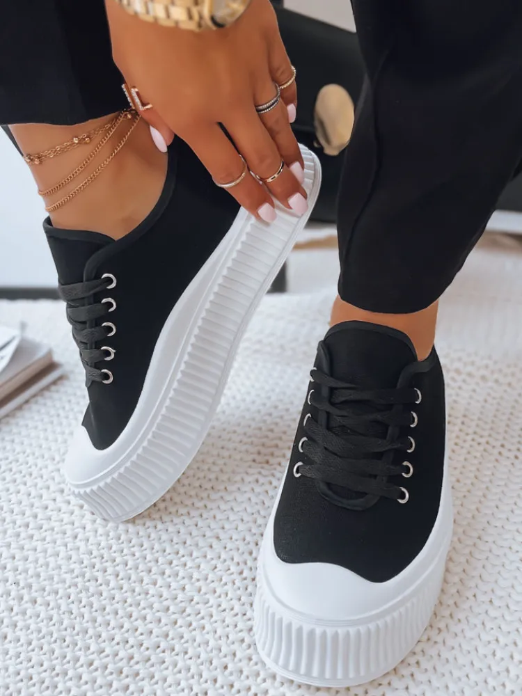 Trampki>Dstreet Trampki damskie ELMA czarne ZY0319