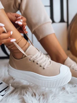 Trampki>Dstreet Trampki damskie ELMA khaki ZY0316