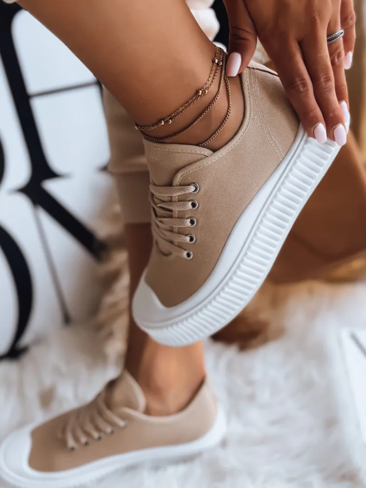 Trampki>Dstreet Trampki damskie ELMA khaki ZY0316