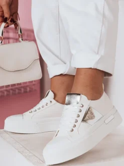Trampki>Dstreet Trampki damskie na platformie TRENDIS białe ZY0703