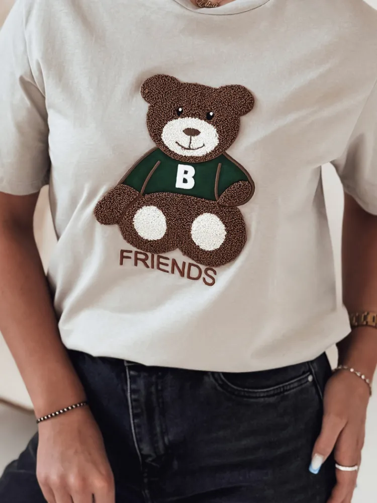 T-Shirty Damskie>Dstreet T-shirt damski BAREN pistacjowy RY2566