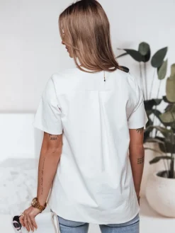 T-Shirty Damskie>Dstreet T-shirt damski BINDA ecru RY2486