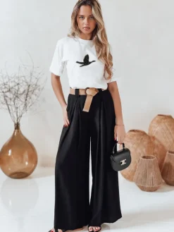 T-Shirty Damskie>Dstreet T-shirt damski BRILD ecru RY2529