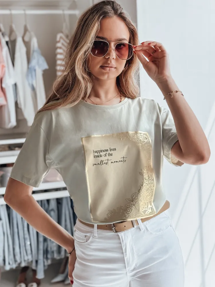 T-Shirty Damskie>Dstreet T-shirt damski CHANTE szary RY2595