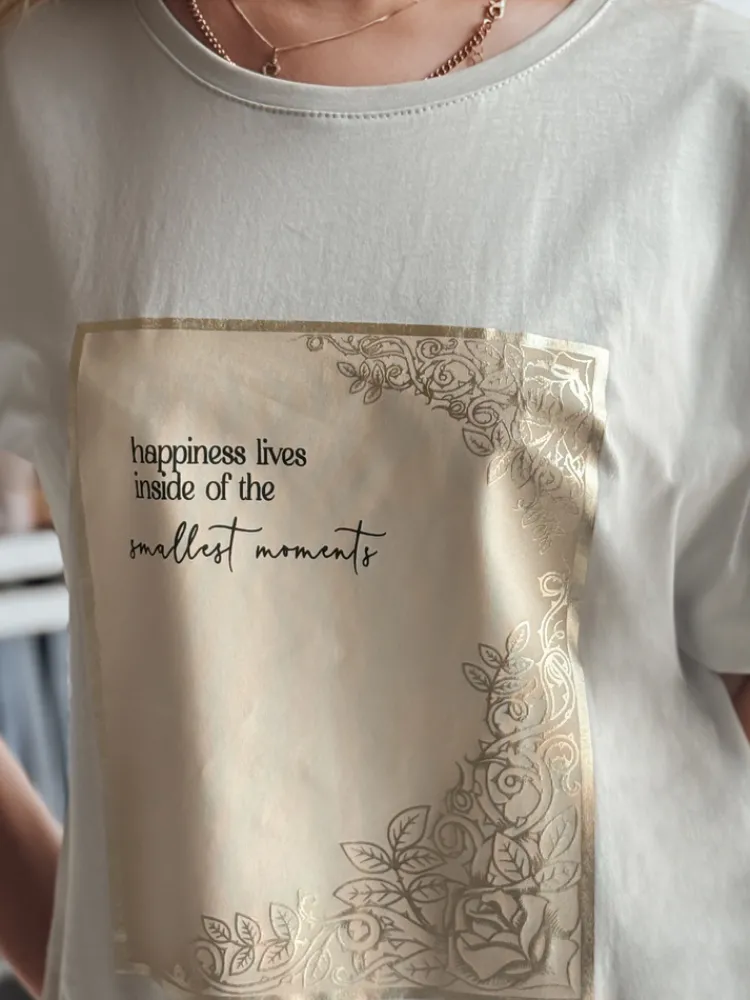 T-Shirty Damskie>Dstreet T-shirt damski CHANTE szary RY2595