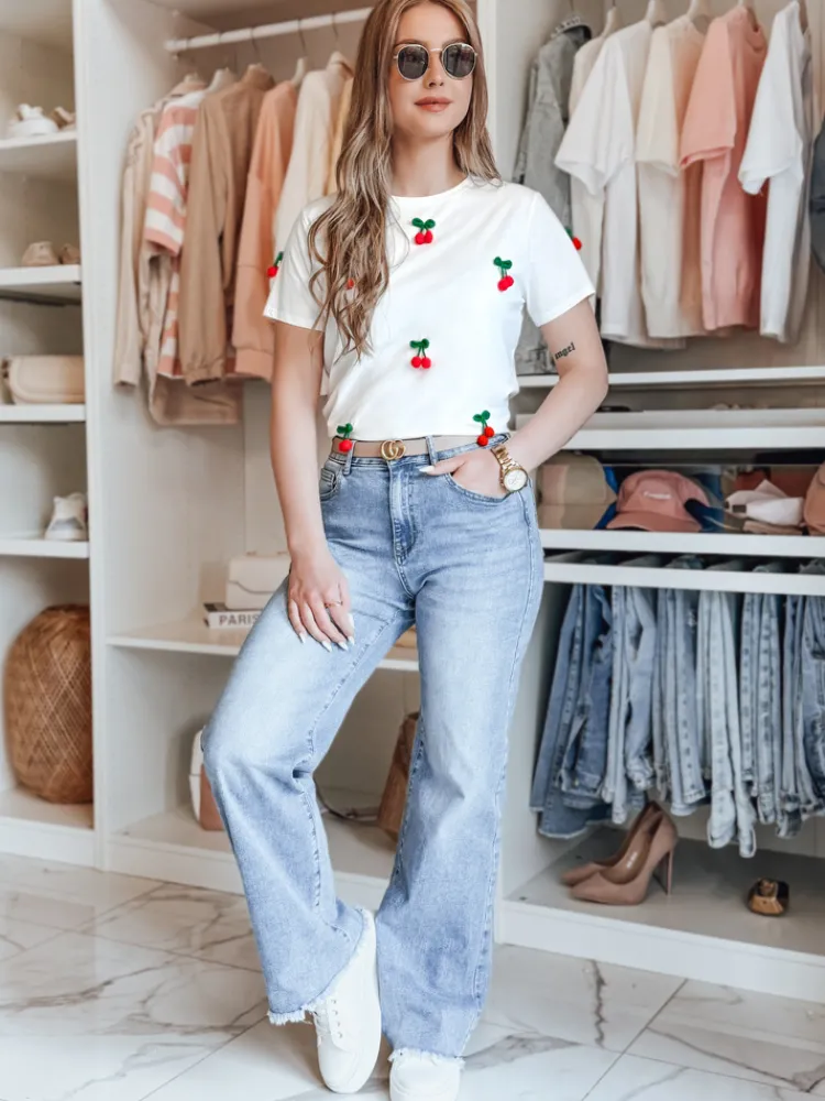 T-Shirty Damskie>Dstreet T-shirt damski CHERETTE biały RY2848