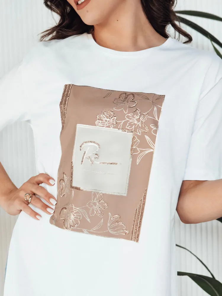 T-Shirty Damskie>Dstreet T-shirt damski FAGOS biały RY2592