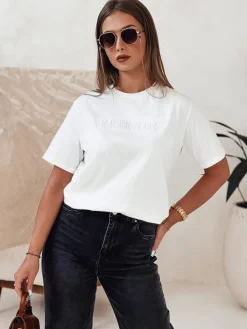 T-Shirty Damskie>Dstreet T-shirt damski FRIENDS ecru RY2574