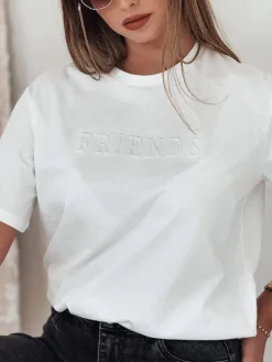 T-Shirty Damskie>Dstreet T-shirt damski FRIENDS ecru RY2574