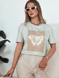 T-Shirty Damskie>Dstreet T-shirt damski GLOWY szary RY2597