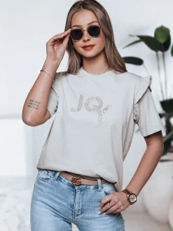 T-Shirty Damskie|Bluzki Damskie>Dstreet T-shirt damski JOY pistacjowy RY2525