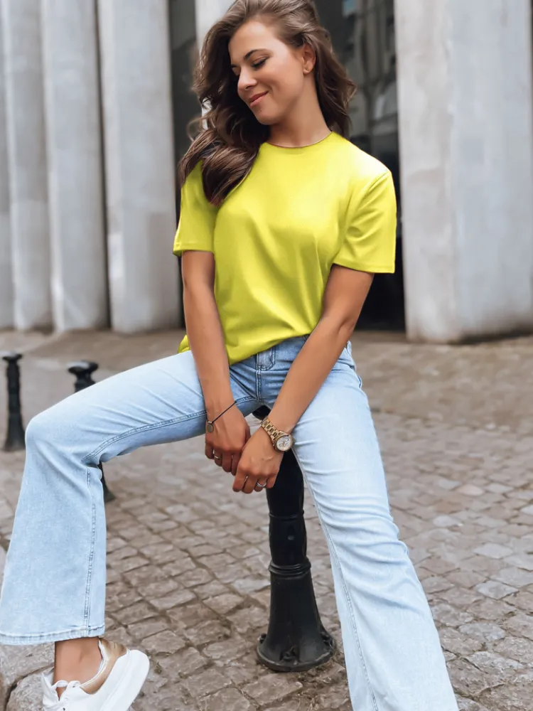 T-Shirty Damskie|Bluzki Damskie>Dstreet T-shirt damski MAYLA II żółty RY2124