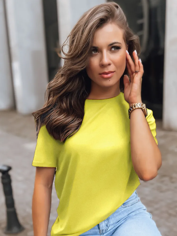 T-Shirty Damskie|Bluzki Damskie>Dstreet T-shirt damski MAYLA II żółty RY2124