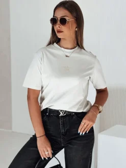 T-Shirty Damskie>Dstreet T-shirt damski STARZ pistacjowy RY2559