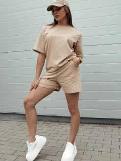 T-Shirty Damskie>Dstreet T-shirt damski SWAN beżowa RY2534