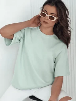 T-Shirty Damskie>Dstreet T-shirt damski SWAN miętowa RY2536