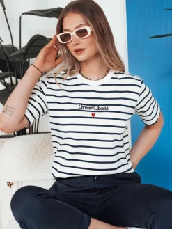 T-Shirty Damskie>Dstreet T-shirt damski TUMULS biały RY2572