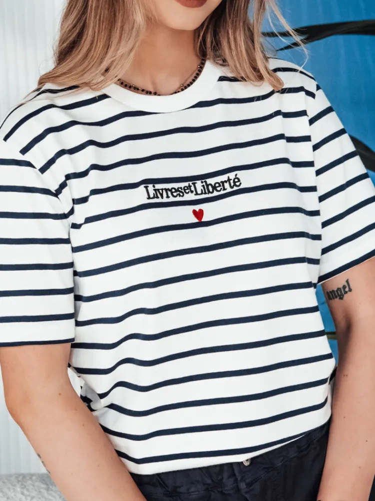 T-Shirty Damskie>Dstreet T-shirt damski TUMULS biały RY2572