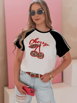 T-Shirty Damskie>Dstreet T-shirt damski z efektem 3D CEKINKA czarny RY2867