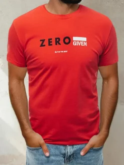 Koszulki Męskie>Dstreet T-shirt męski z nadrukiem czerwony RX4742