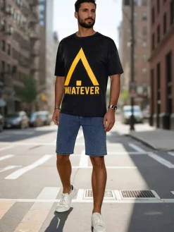 Koszulki Męskie>Dstreet T-shirt męski z nadrukiem czarny RX5666